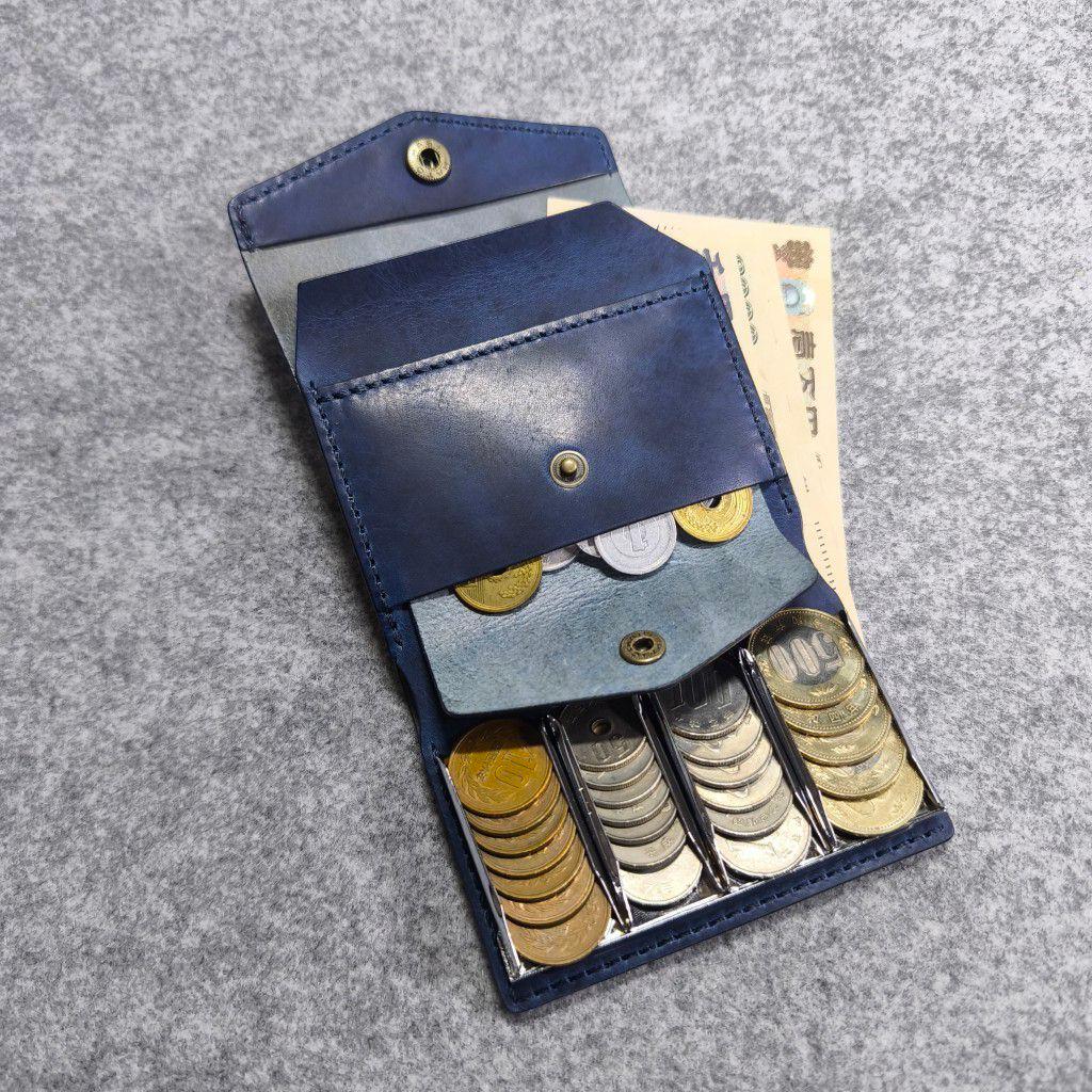 (名入れ可・色変更可)キャッチャーR　財布　ハンドメイド　レザー　クラフト