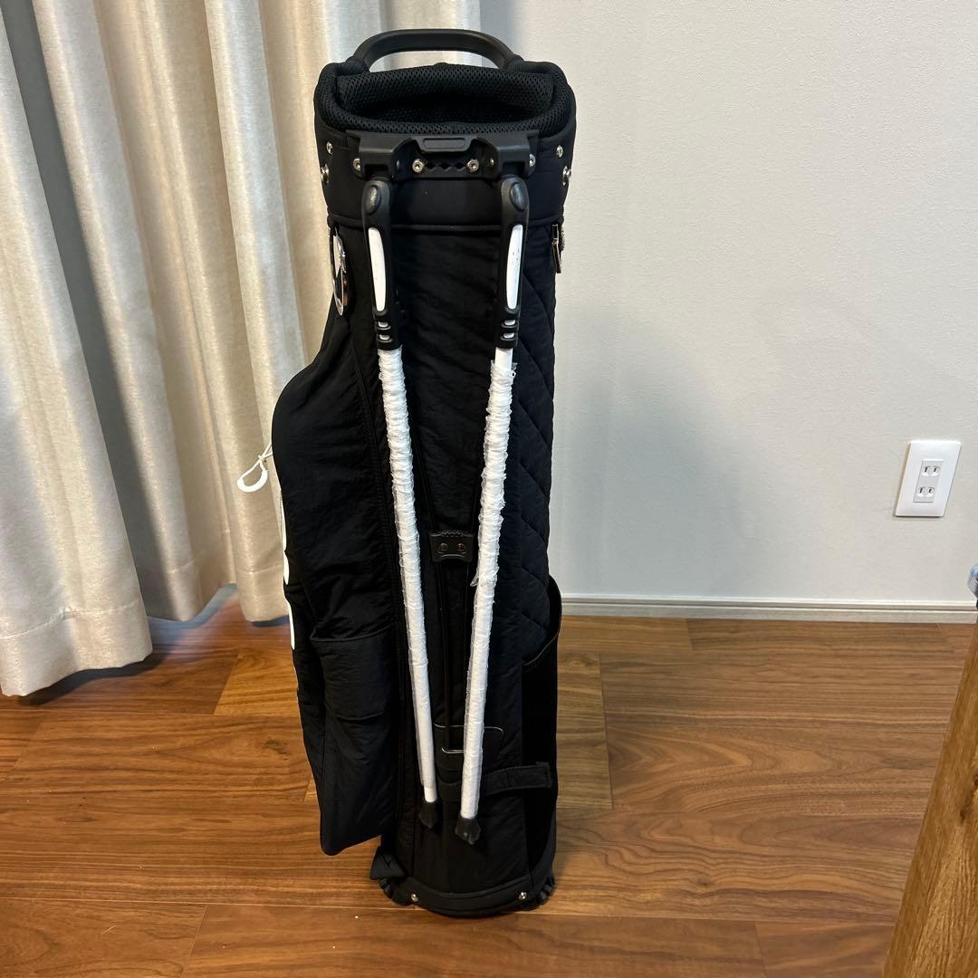 WAAC スタンドキャディバッグ　7インチ　カラー白黒　オシャレ