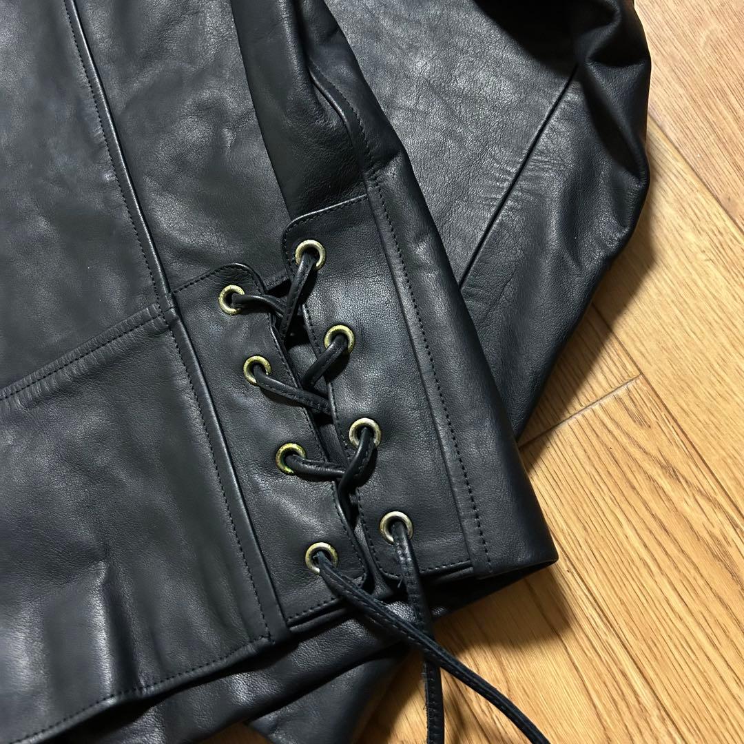 極美品✨アニエスベースペシャル ダブル レザージャケット カウレザー 2 M相当