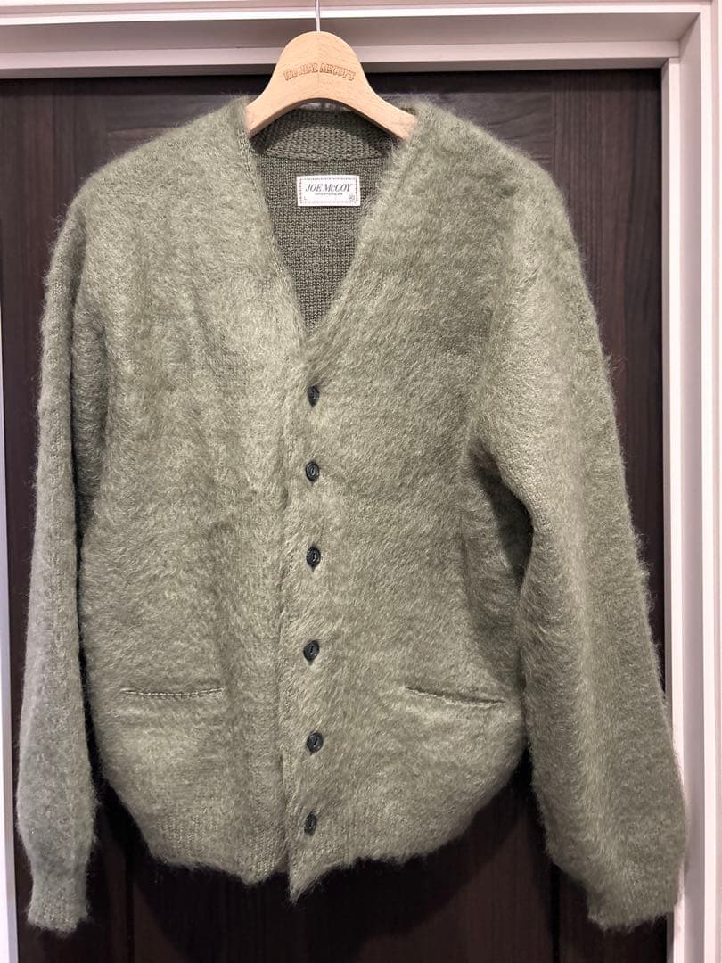 ¥77000 リアルマッコイズ　モヘアニット　カーディガン　ミント