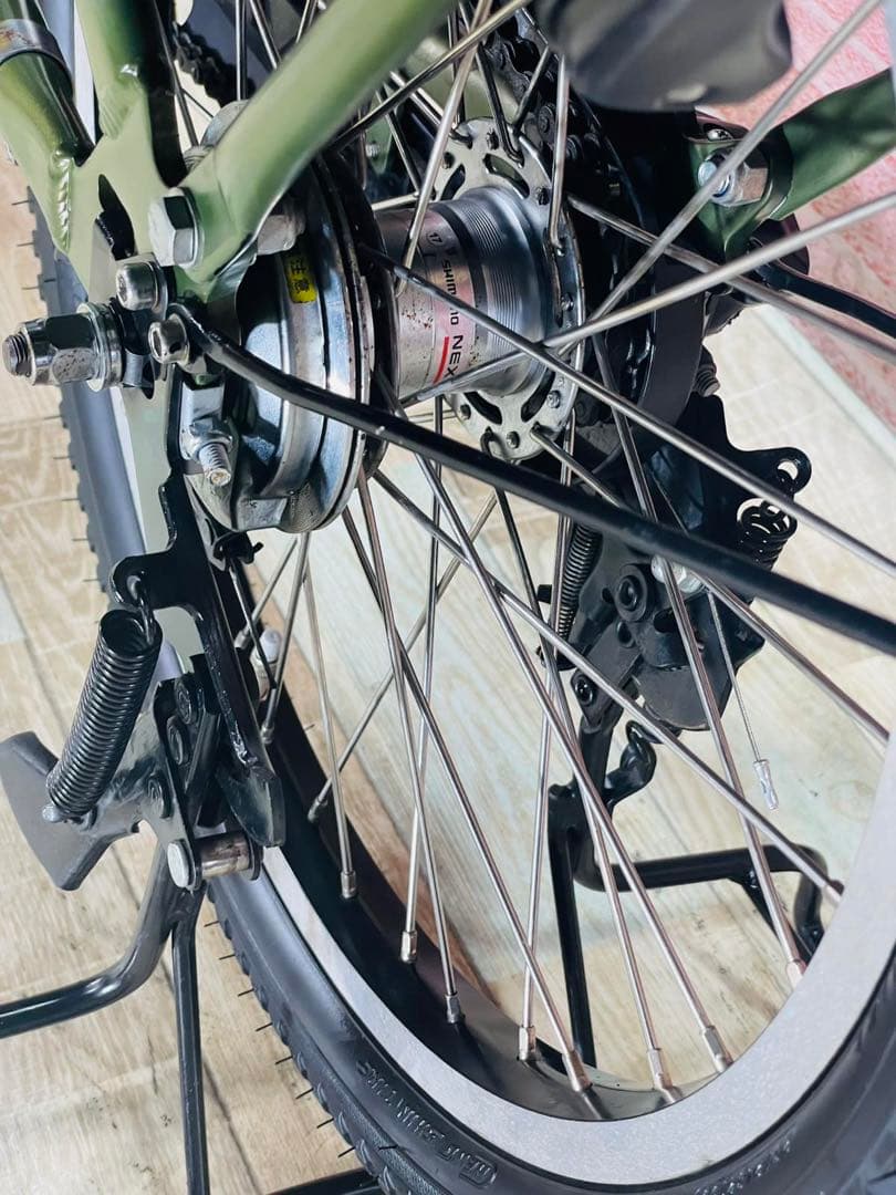 K2306 [大容量12.3Ah]電動自転車ヤマハ子供乗せ 20インチグリーン