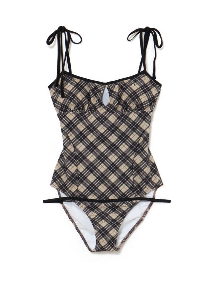andmary Nadia check swimsuit 水着