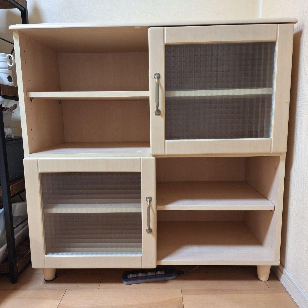 マルチキャビネット ナチュラルスタイル 収納棚 食器棚 リビング収納カウンター