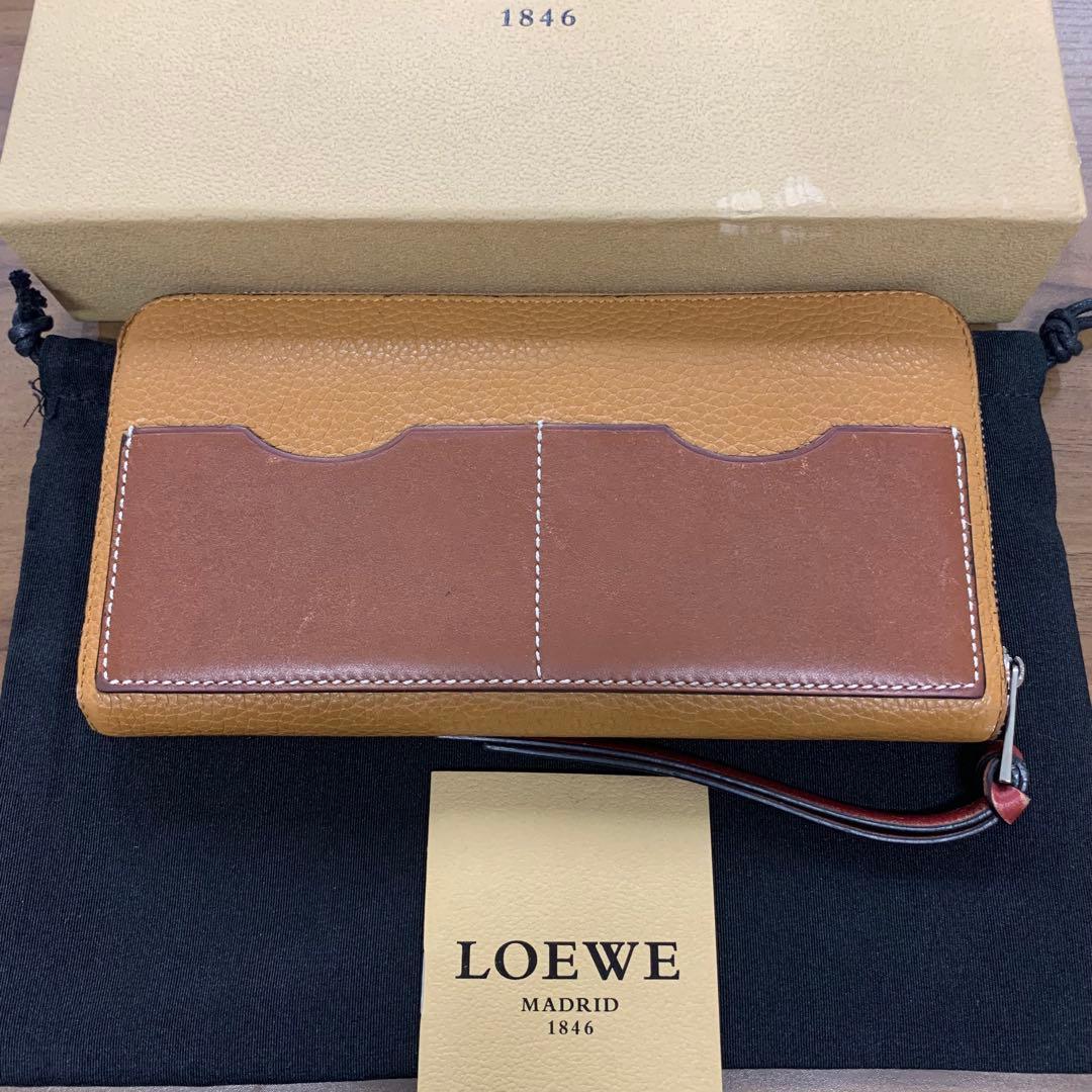 新品同様‼️ 現行　ロエベ　LOEWE 長財布　アナグラム　ラウンドファスナー