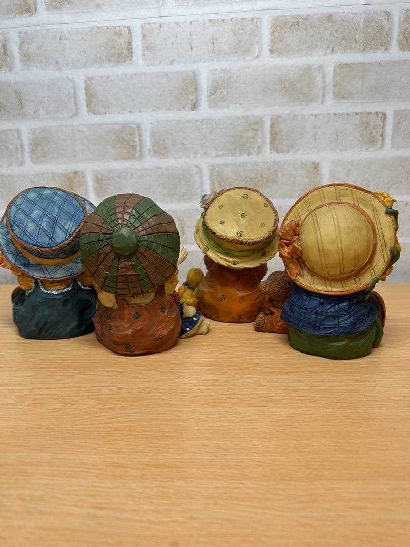 【癒し系】 ピエロ ベビードール ファーマーズ ファミリー 置物 16点