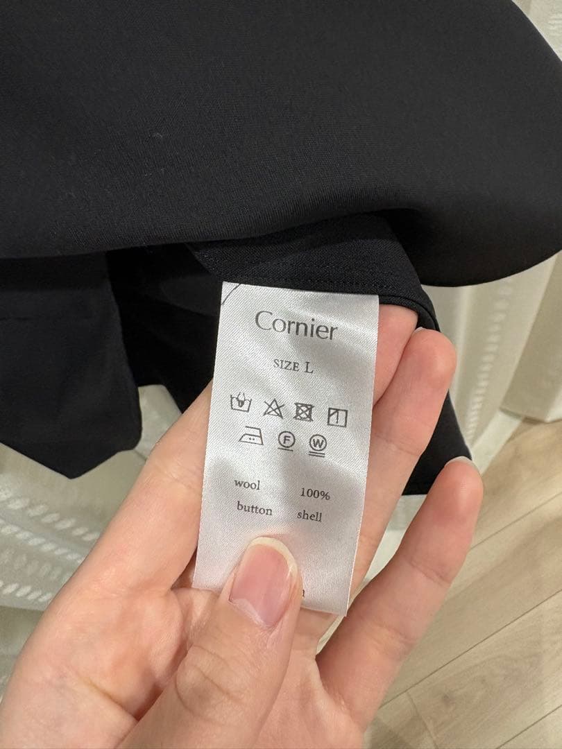 <新品未使用タグ有> Cornier Super180's WOOL SHIRT