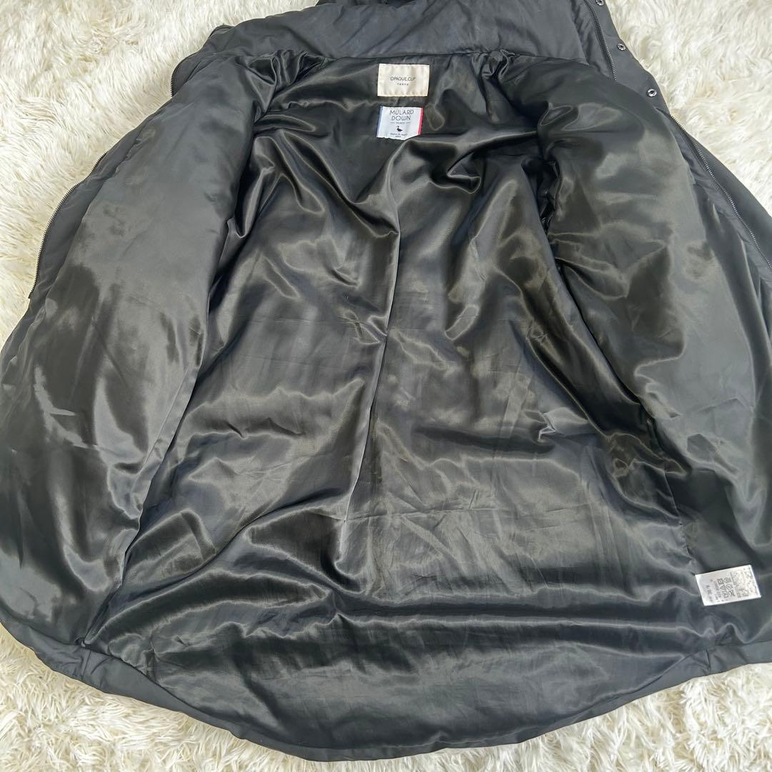【美品】OPAQUE.CLIP　　ミュラーダウン モンスターコート　ブラック