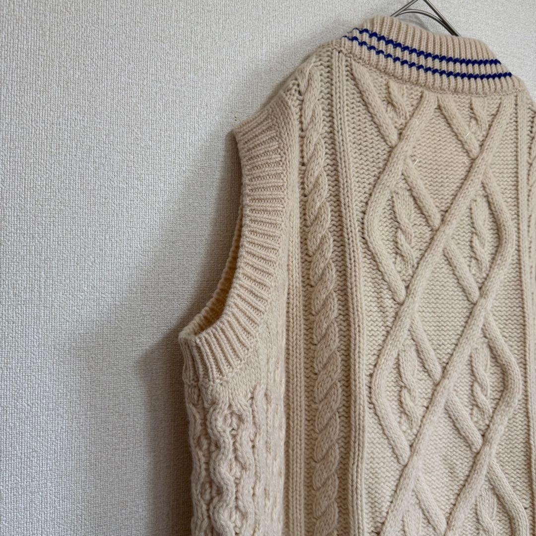 Maison Margiela★肉厚ニット★アラン編み★ワンピース*ジレベスト★