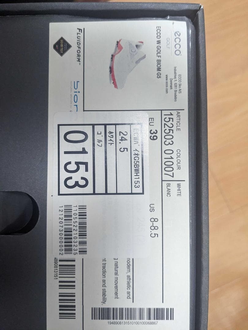 ECCO エコー ゴルフシューズ 152503 BIOM G5 BOA