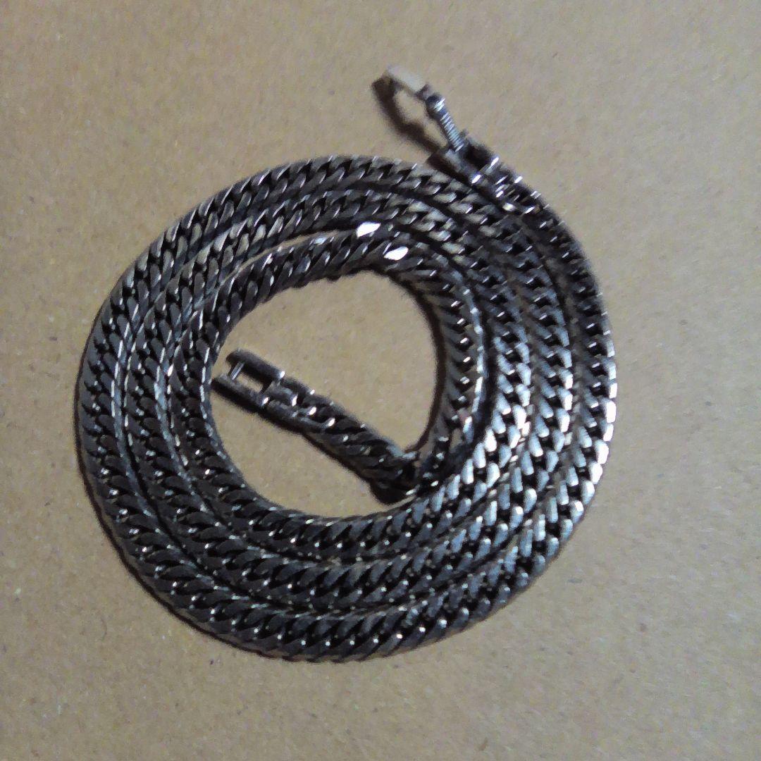 純チタンネックレス6面カットダブル喜平 約50cm歳末超大幅値下げ決行！！