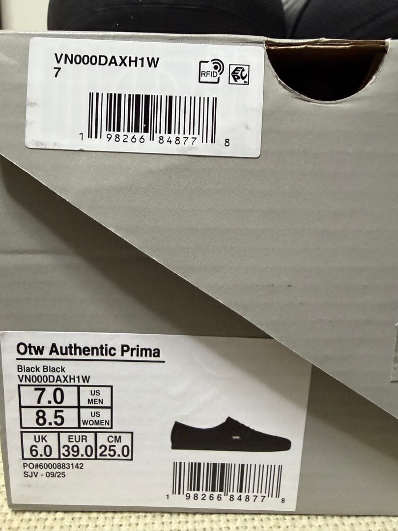 だしまき 様 OTW by Vans OTW オーセンティック プリマ ブラック