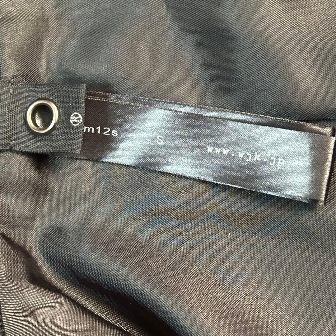 WJK ラムレザートラックジャケット ライダース 黒 S