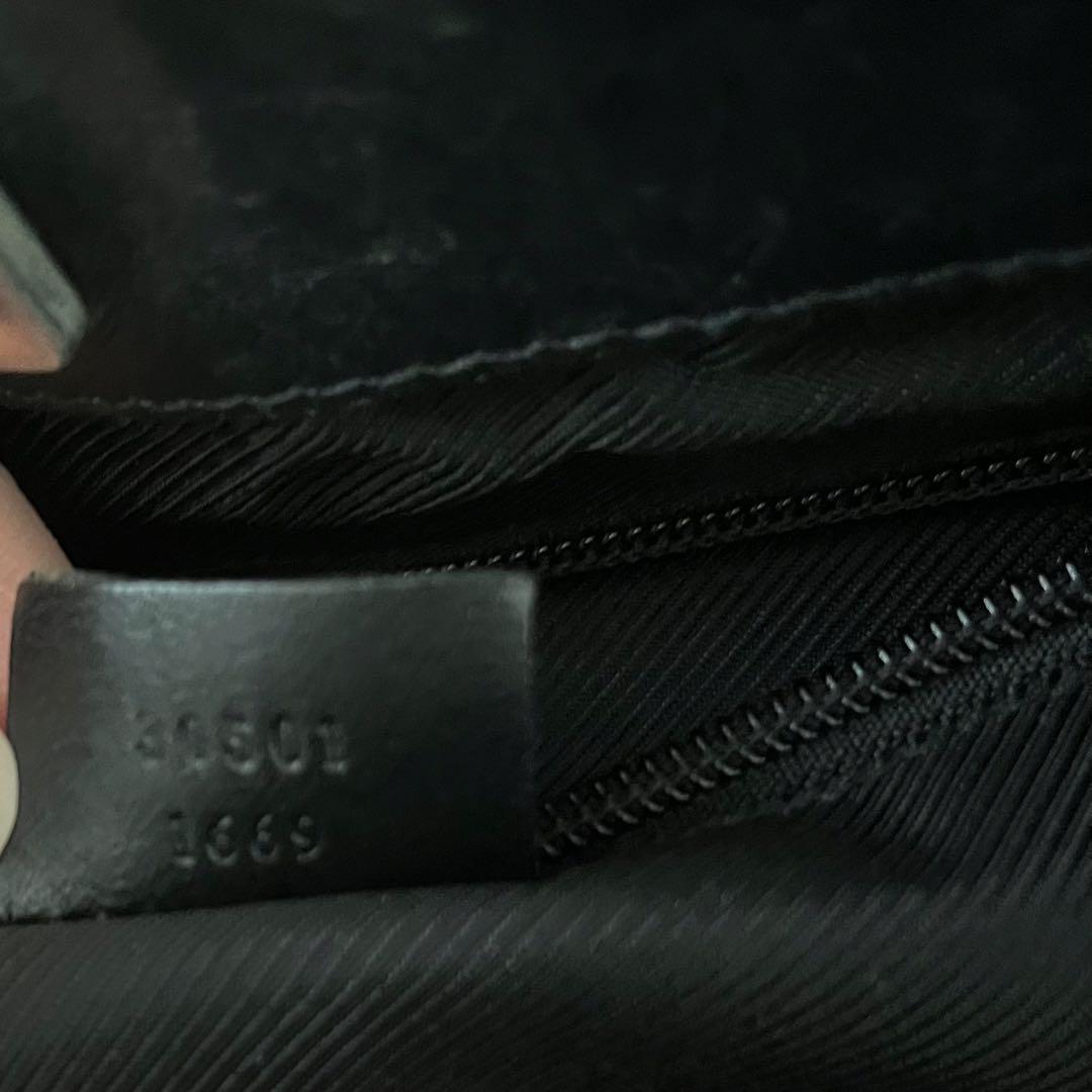 GUCCI GGキャンバス　トートバッグ　ブラック