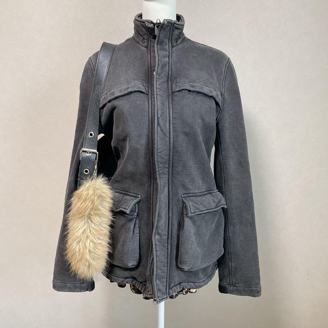 y2k 00s 平成ギャル　ジャケット　ギミック　ジップ　ミリタリー　グランジ