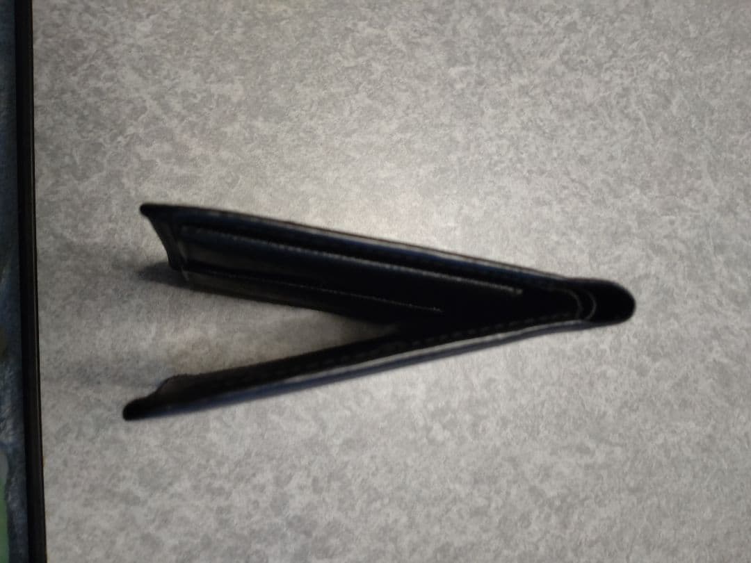 Louis Vuitton 二つ折り財布 黒 エピレザー