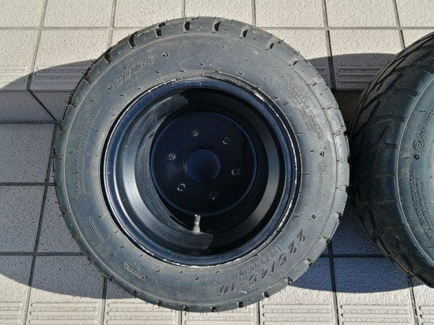 キャノピー・UP・X用 アルミホイール タイヤ 225/45-10 2本セット