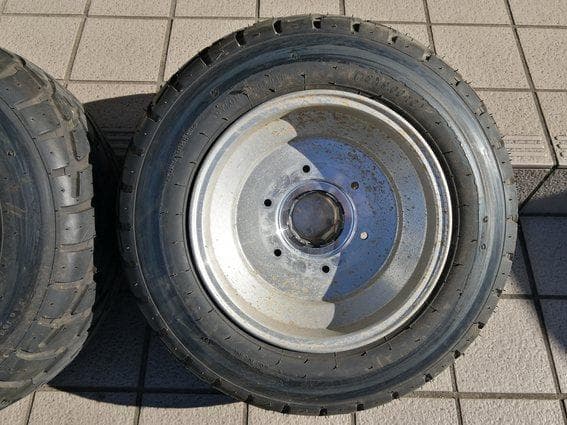 キャノピー・UP・X用 アルミホイール タイヤ 225/45-10 2本セット