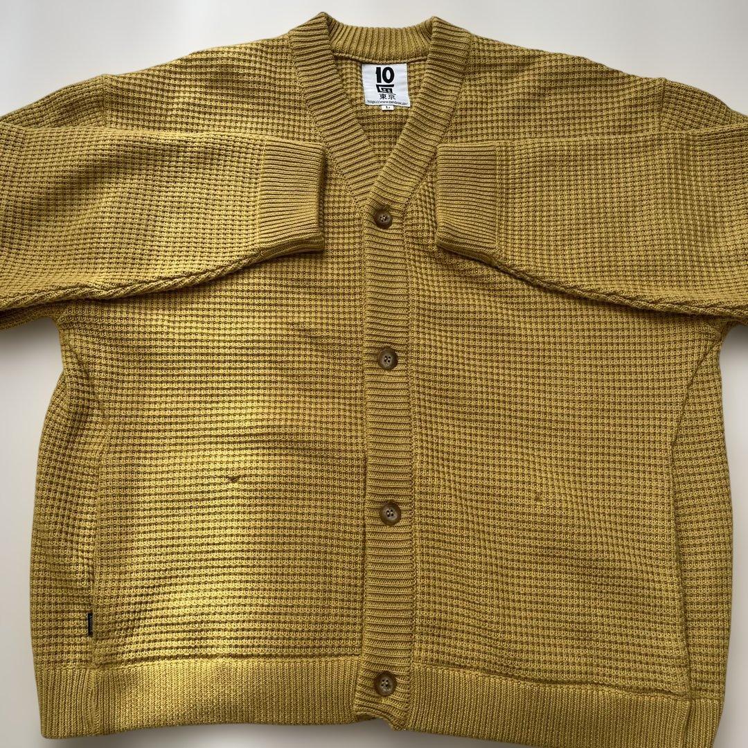 10匣 tenboxカーディガン Lサイズ イエロー