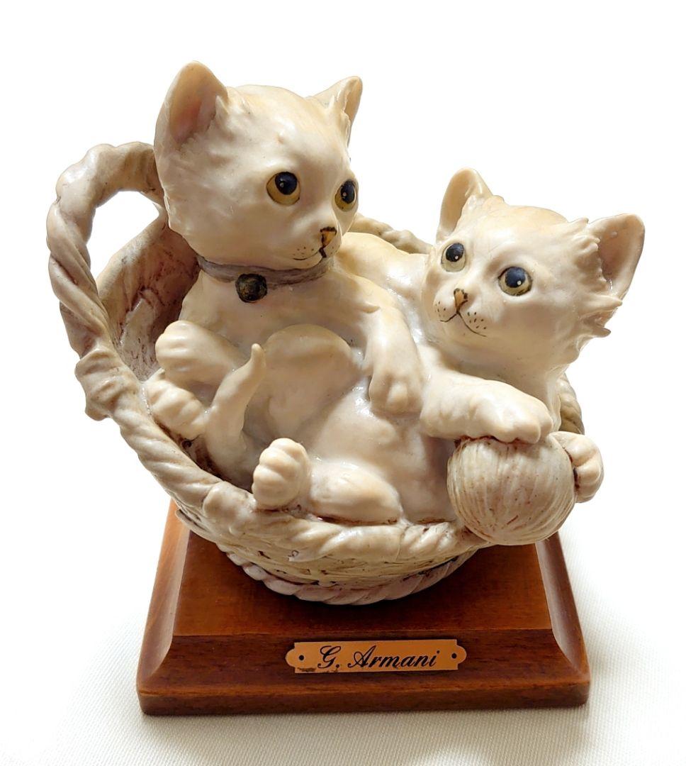 イタリア製　ARMANIアルマーニ　FLORENCE1934　子猫の置物　希少品