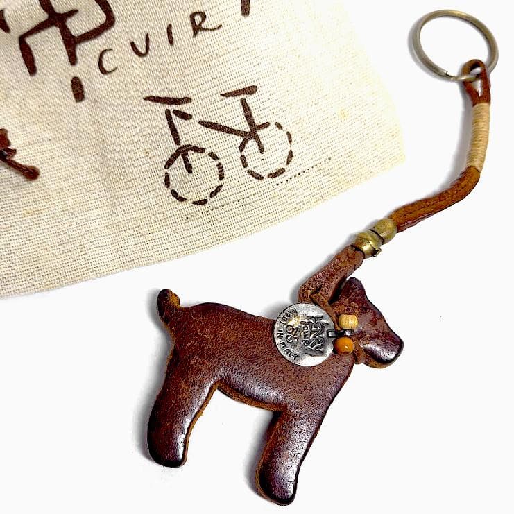 アンリークイール✨️ワンちゃん革製 レザーバッグチャーム HENRY CUIR