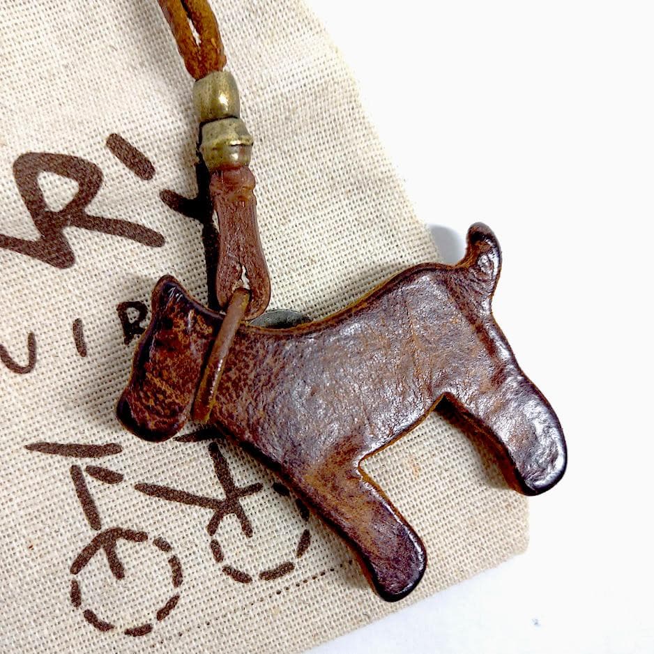 アンリークイール✨️ワンちゃん革製 レザーバッグチャーム HENRY CUIR