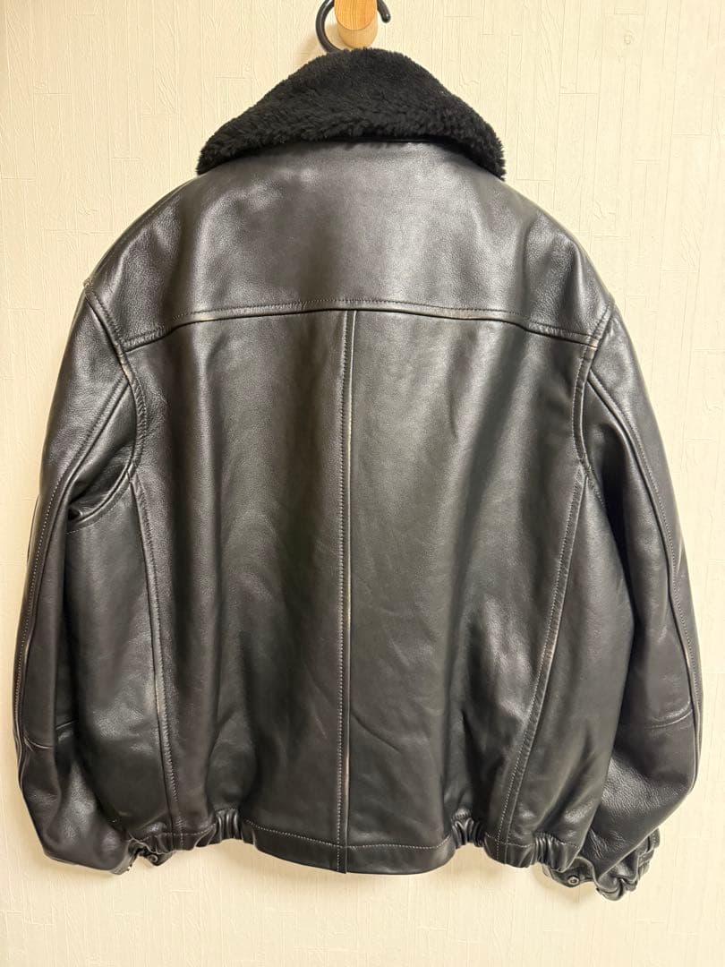 【LIDNM】French Pilot Leather Jacket Sサイズ