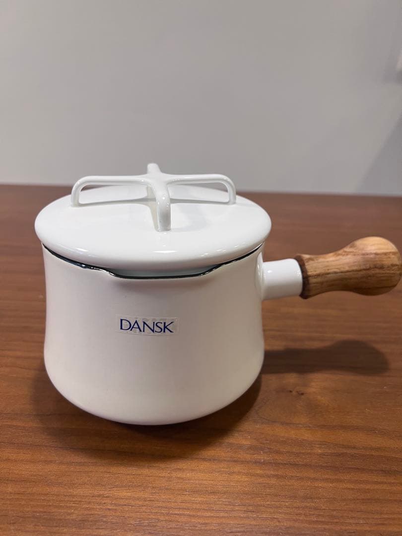 DANSK ホーロー ミルクパン 蓋付き