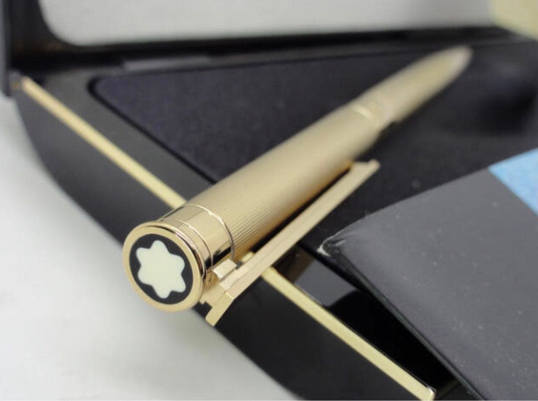 金運を呼ぶ黄金総金張り！　モンブラン　★稀少な未使用ノブレス・ドウエ