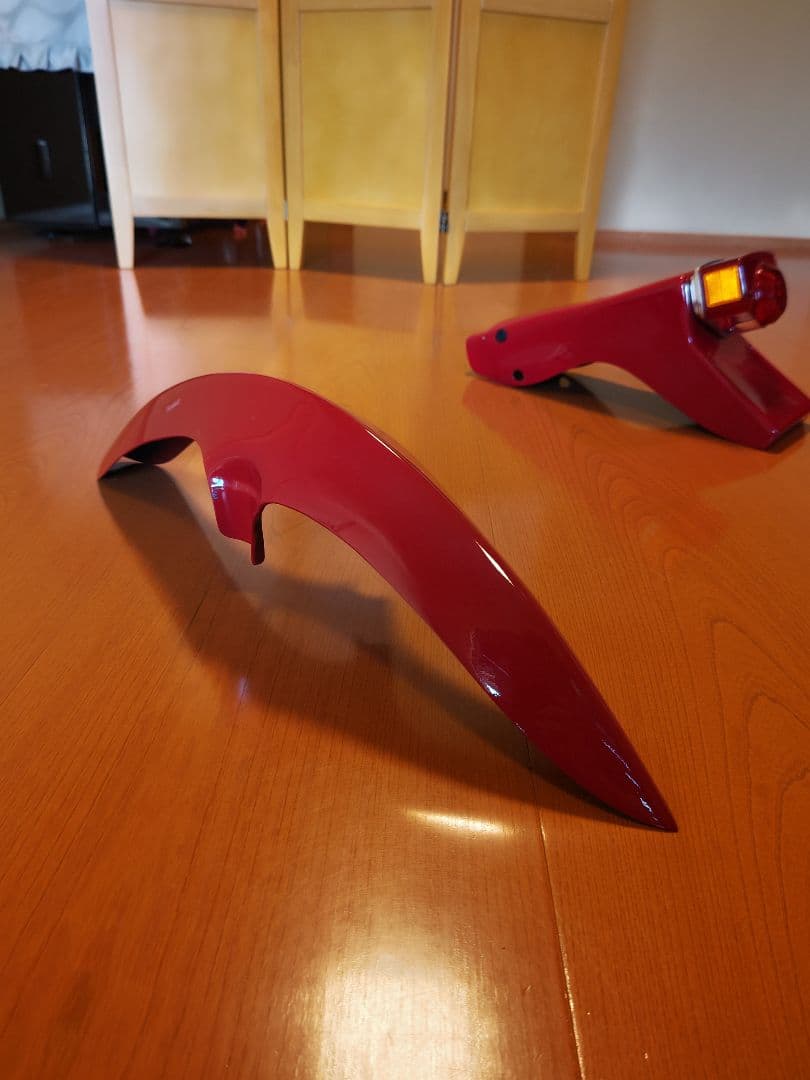 CB400F FRP リア、フロントフェンダーセット　テールランプ、備品付き