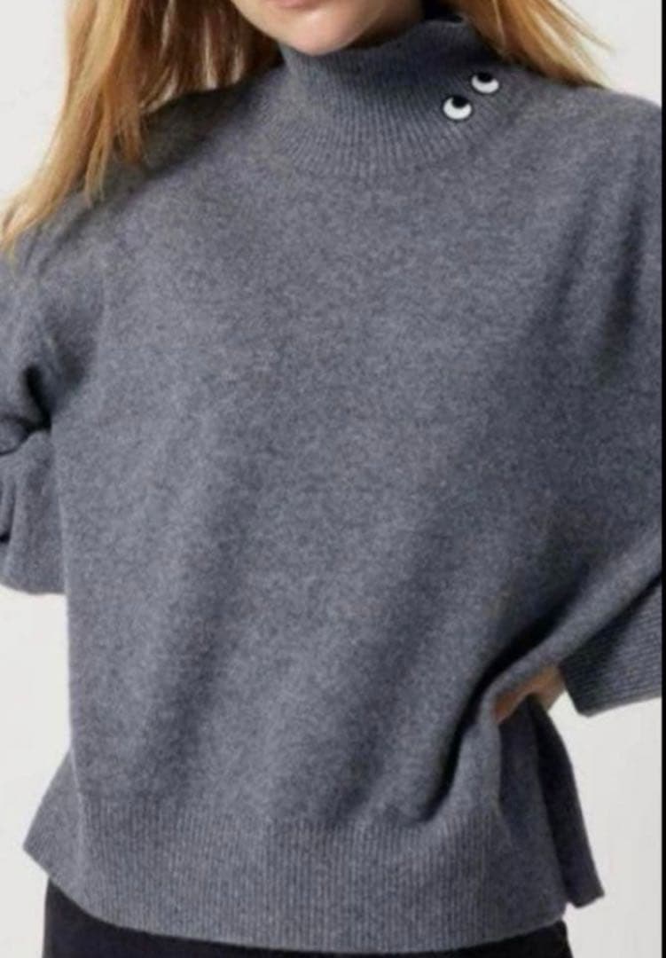 ユニクロANYA HINDMARCH コラボ カシミヤセーター　L 未使用品