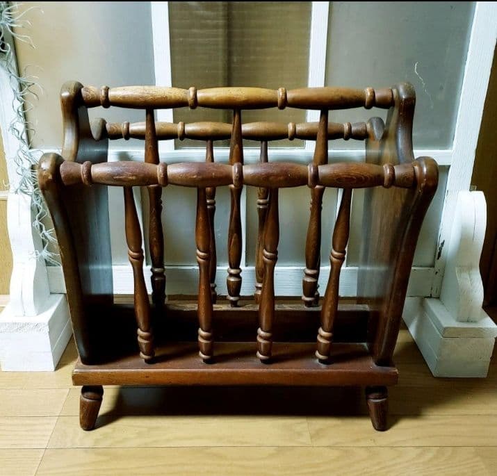 アンティーク レトロ マガジンラック