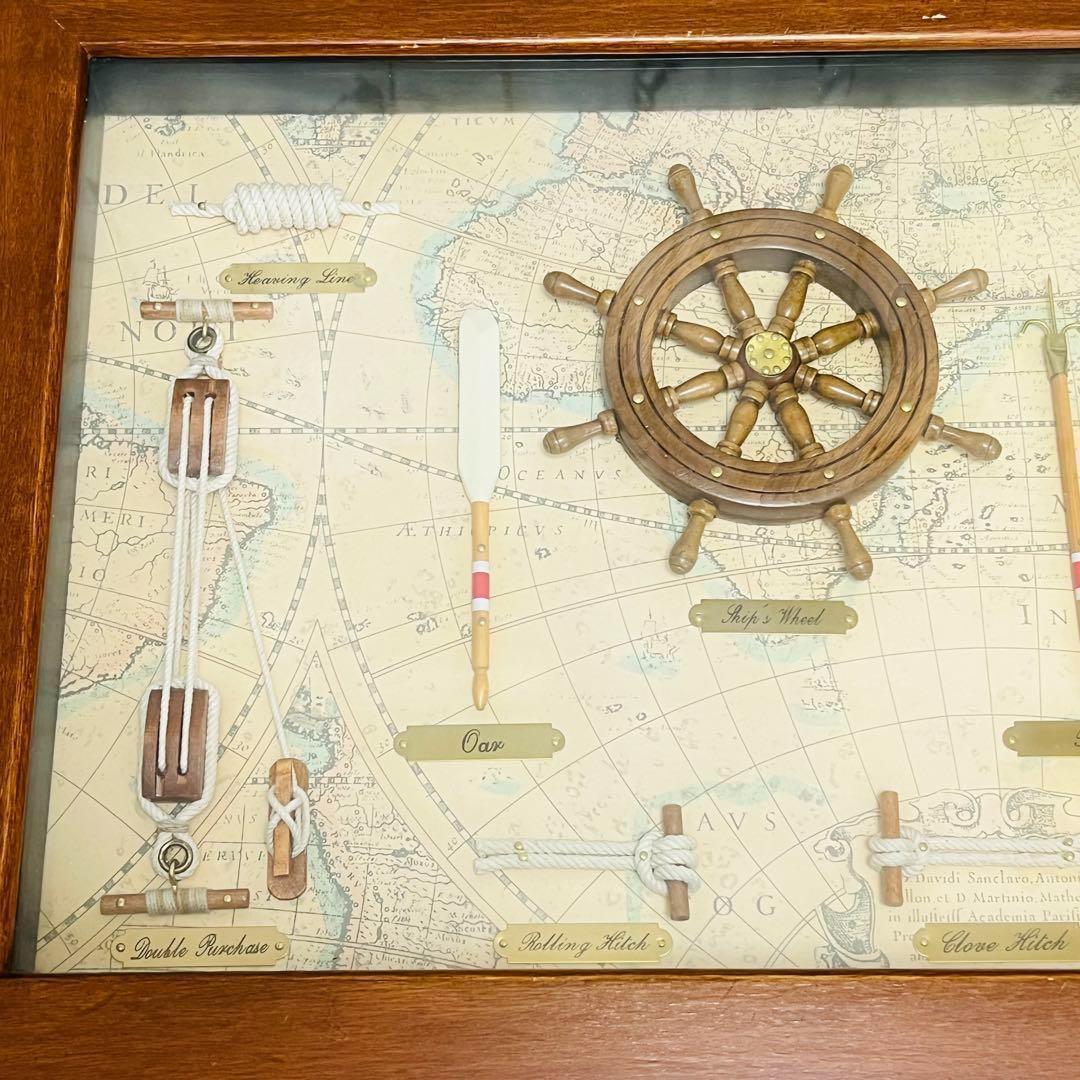 木製　マガジンラック　サイドテーブル　ロープノット　結び　レトロ