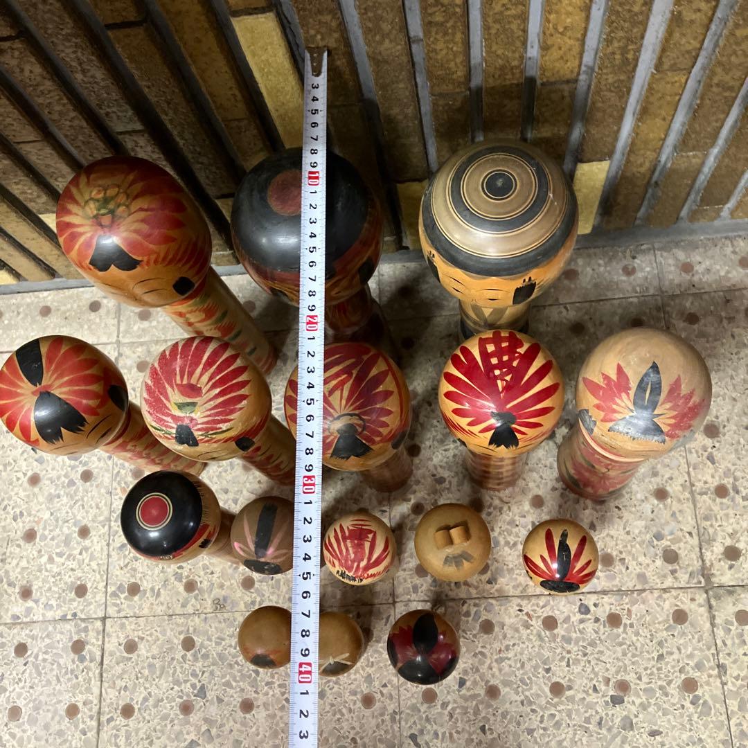D-3 伝統こけし 16点まとめ売り 大量コレクション 郷土玩具 アンティーク