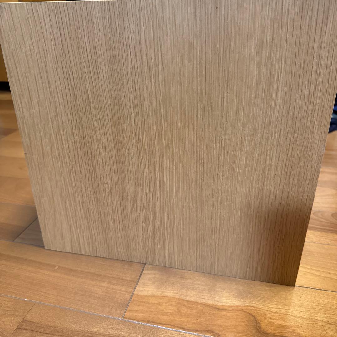 asami無印良品 木製収納ケース 2段 ワイド オーク材ユニットシェルフ