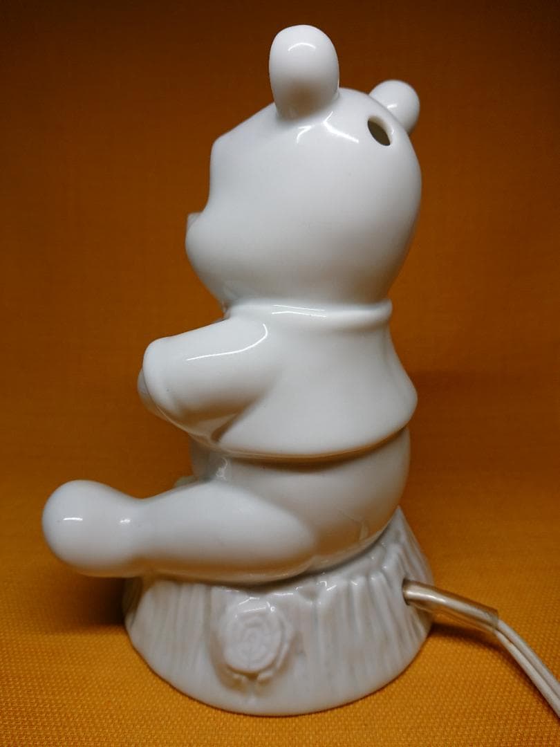 【美品】プーさん　陶器　ライト　置物　インテリア　工芸品　美術品　A2662