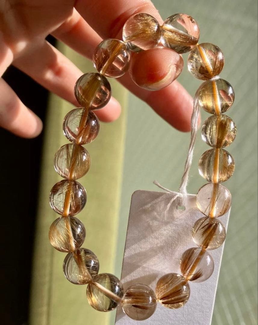 艶、照り、超クリア♪高品質5Aグレード✨タイガールチルクォーツのブレスレット