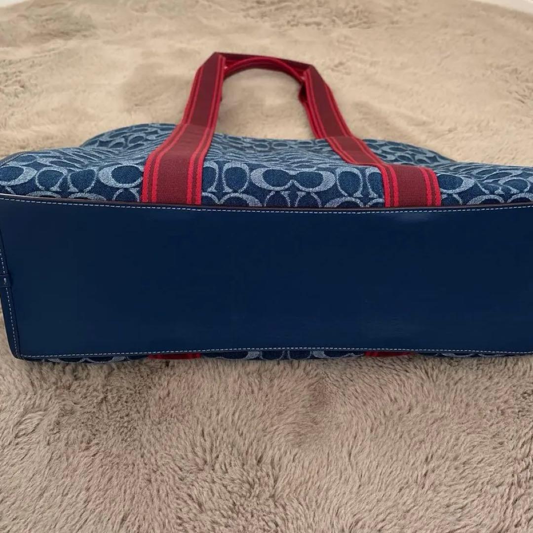 COACH デニムトートバッグ