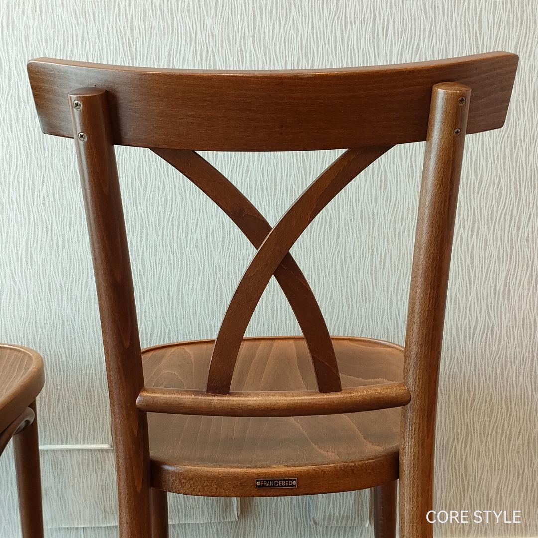 美品　フランスベッド　ダイニングテーブルセット　椅子2脚付き