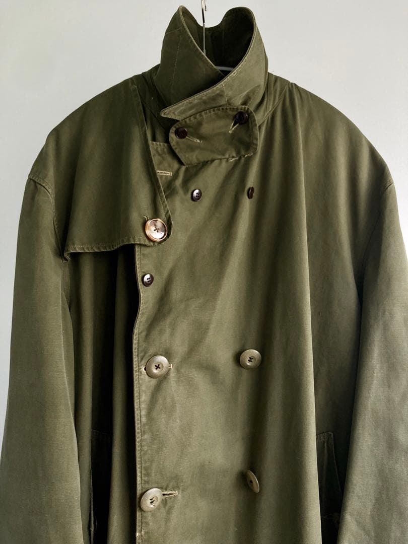 ジャケット・アウター 50s French Military Officer Trench Coat