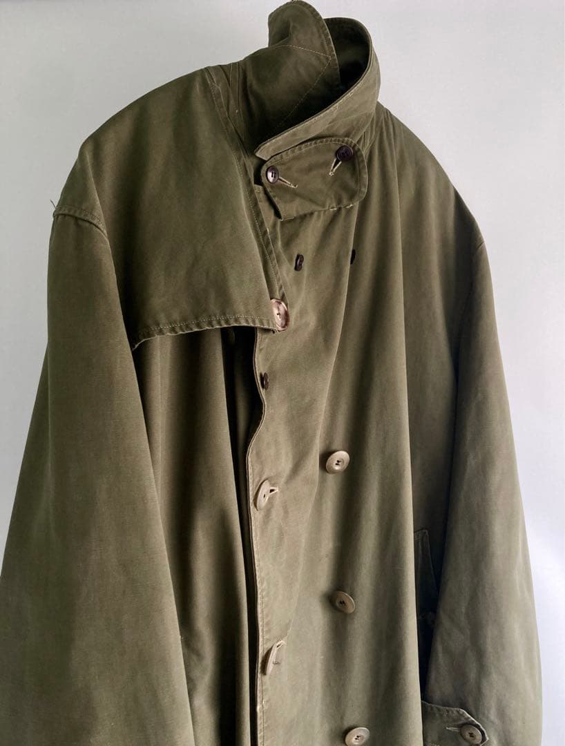 ジャケット・アウター 50s French Military Officer Trench Coat