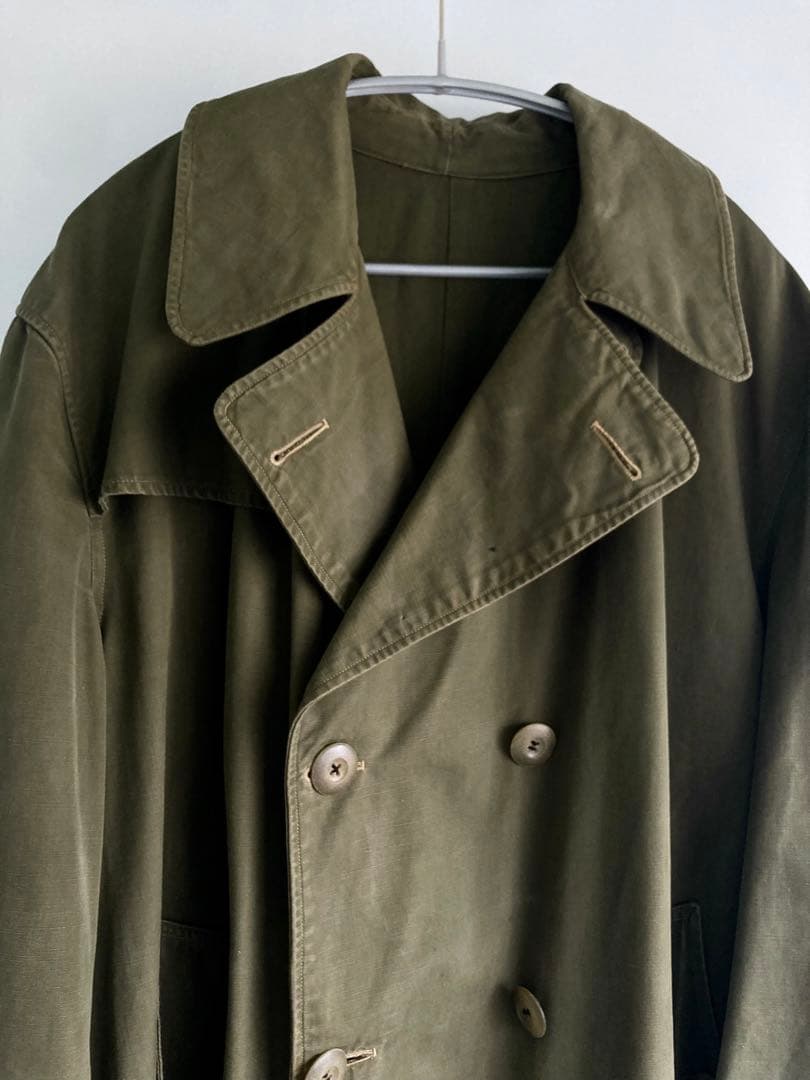 ジャケット・アウター 50s French Military Officer Trench Coat