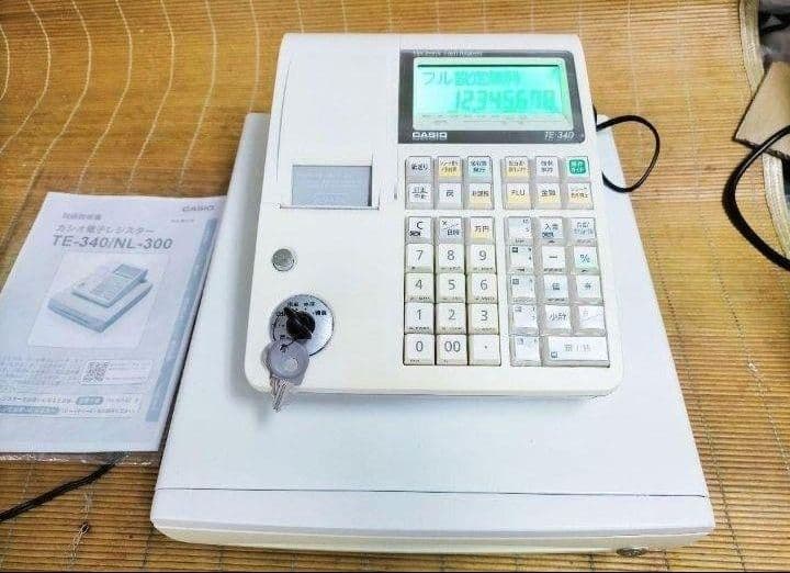カシオレジスター　TE-340/NL300　フル設定無料　010033