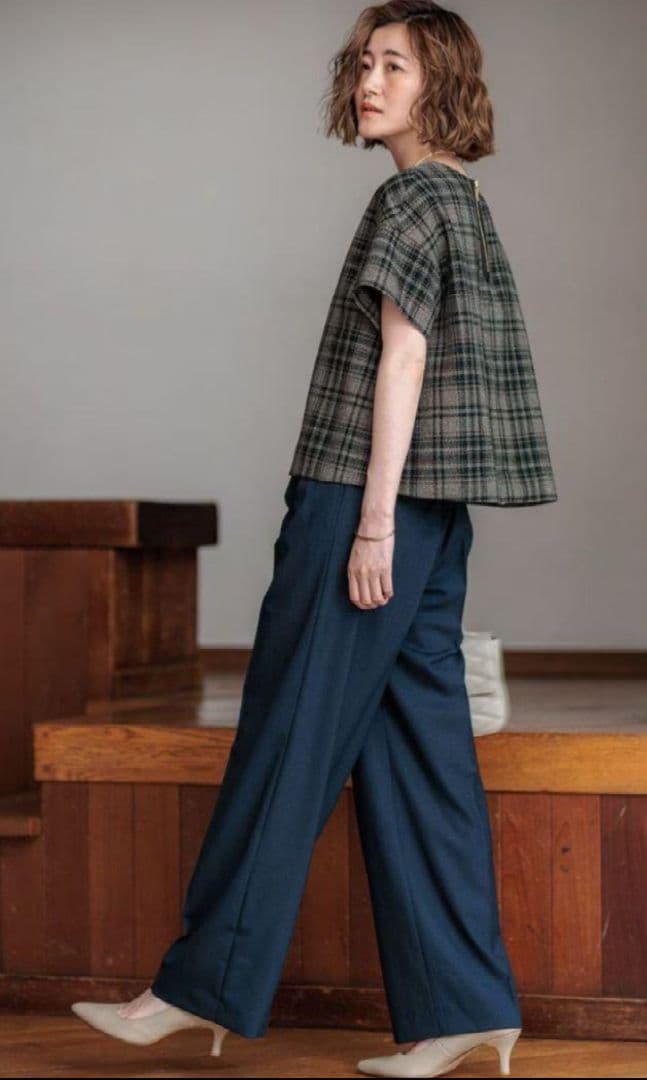 ２３区新品✨️ツイーディエトワールブラウス　カットソー　Tシャツ　iCBダントン