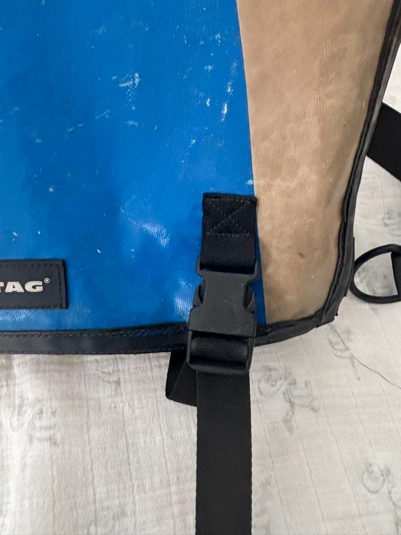 ノ*ブ様 FREITAG メッセンジャーバッグ ベージュ/青