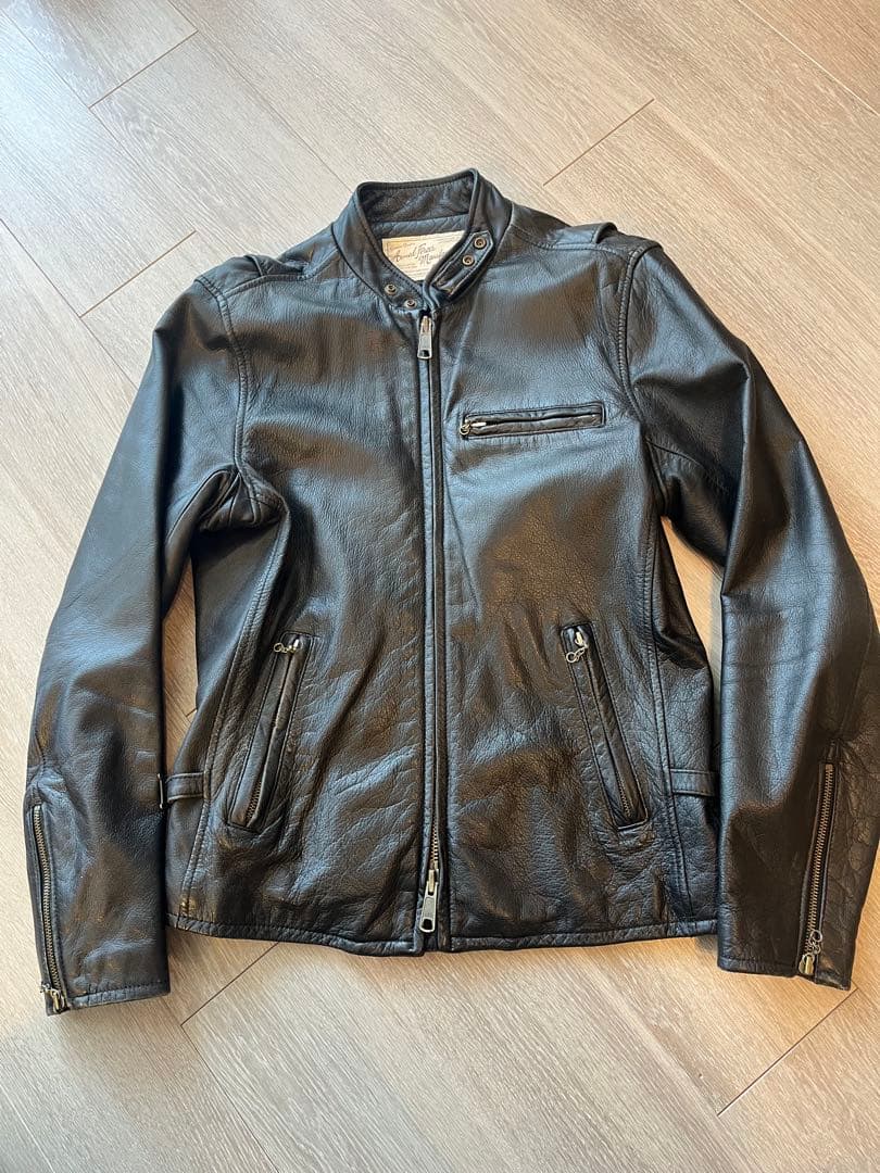 AVIREX-6141052レザージャケット サイズ表記40 Lサイズ