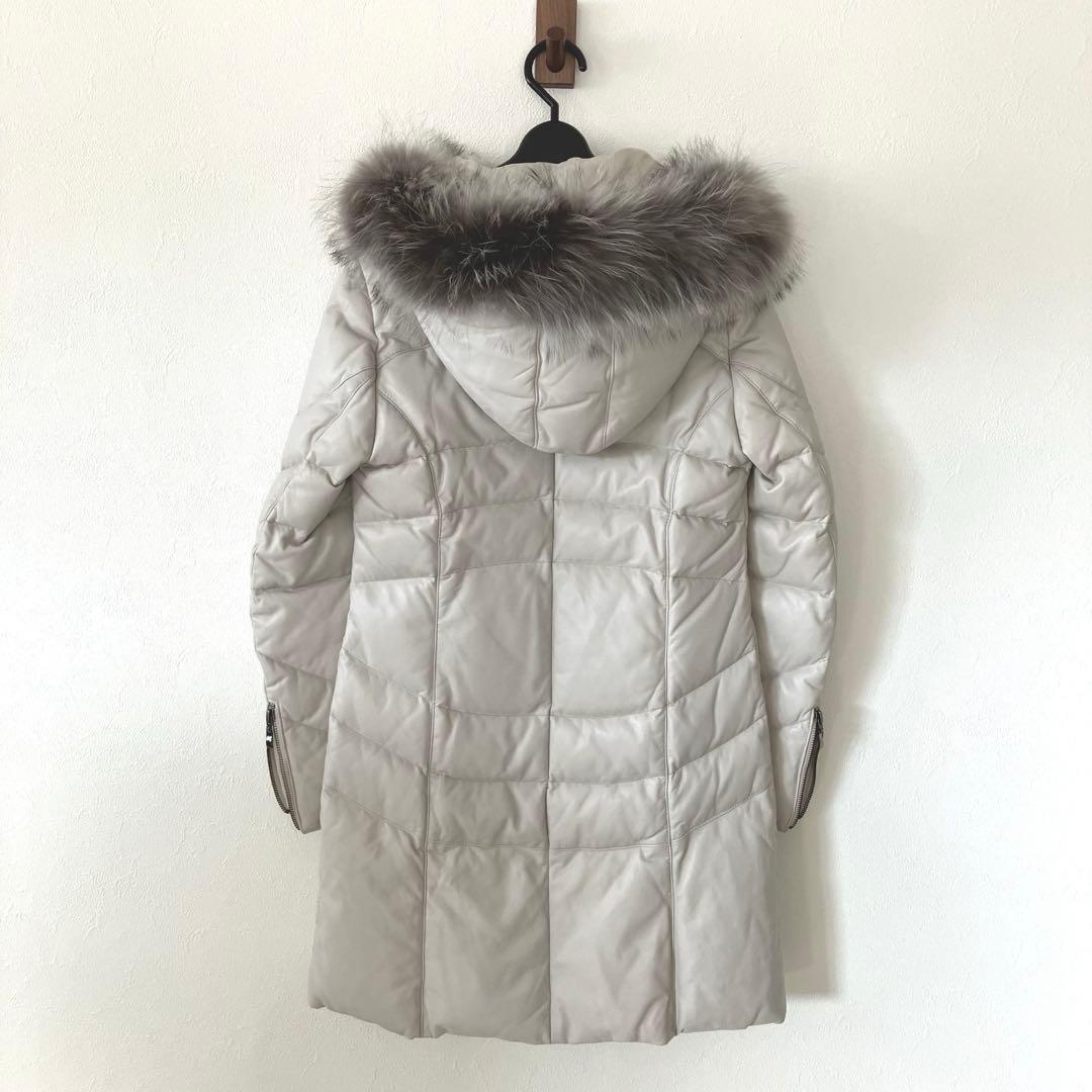 ◆DAMA ダーマコレクション SAGA FURS ラムレザー ダウンコート