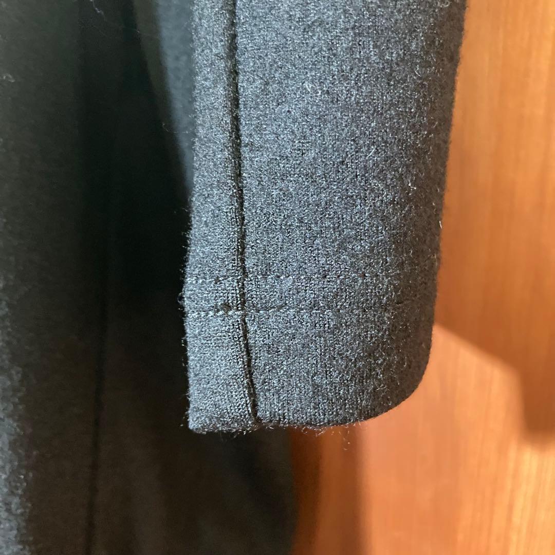 Y's ワイズ　ハイネック　ドット柄ロングワンピース　ブラック　Mサイズ　ウール