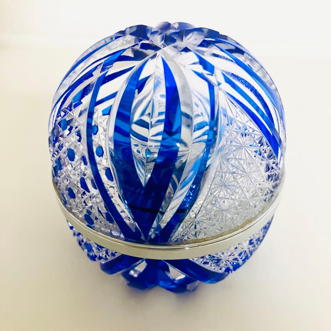 江戸切子 POLA 80周年 BAザクリーム限定品 容器のみ インテリア美術品