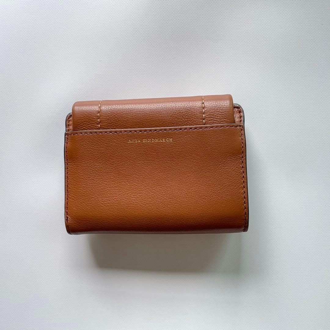 【専用】ANYA HINDMARCH ブラウン 三つ折り財布　ロープリボン