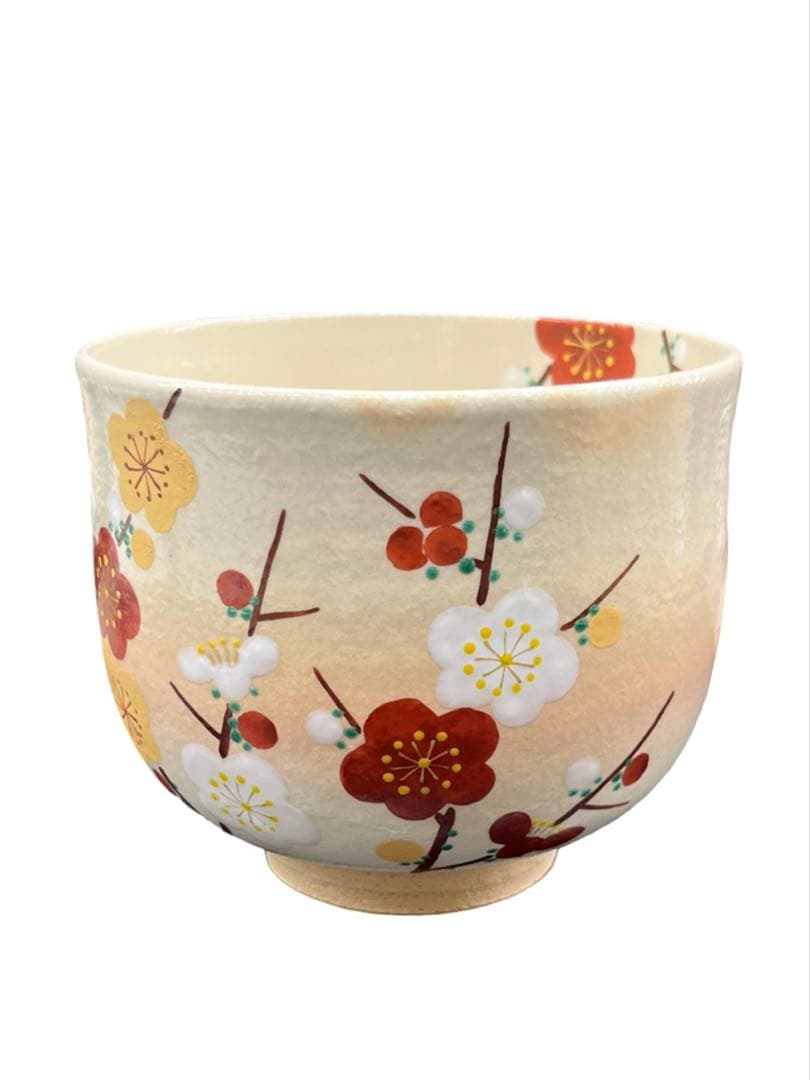 筒茶碗　梅